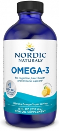 Omega-3, Lemon Flavour - 16 oz - 1560 mg Omega-3 - Fish Oil - EPA and DHA - Immune Support, Brain and Heart Health, Optimal Health - Non-GMO