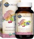 Garden of Life Organics Multivitamin for Women - Women's Once Daily Multi - Whole Food Multi with Iron, Biotin, Vegan Organic Womens Multivitamin for Health, Energy Hair Skin and Nails, 60 Tablets