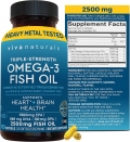 Triple Strength Omega 3 Fish Oil Supplement - 2200mg Sustainably Sourced Fish Oil Vitamins with Omega 3 Fatty Acids, Including EPA DHA, 180 Softgels